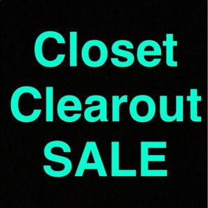 Closet clearout sale